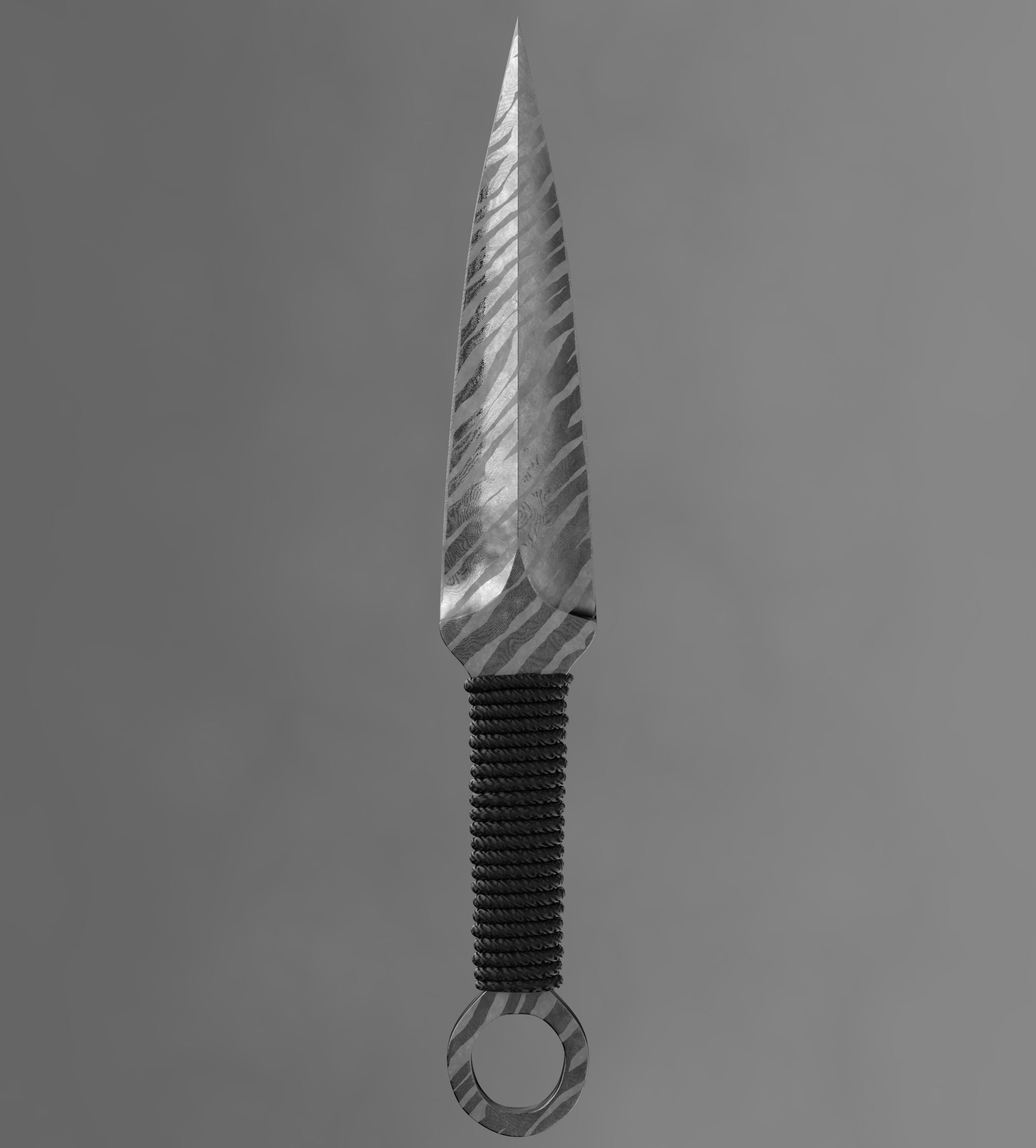 Knife kunai 3D model_9