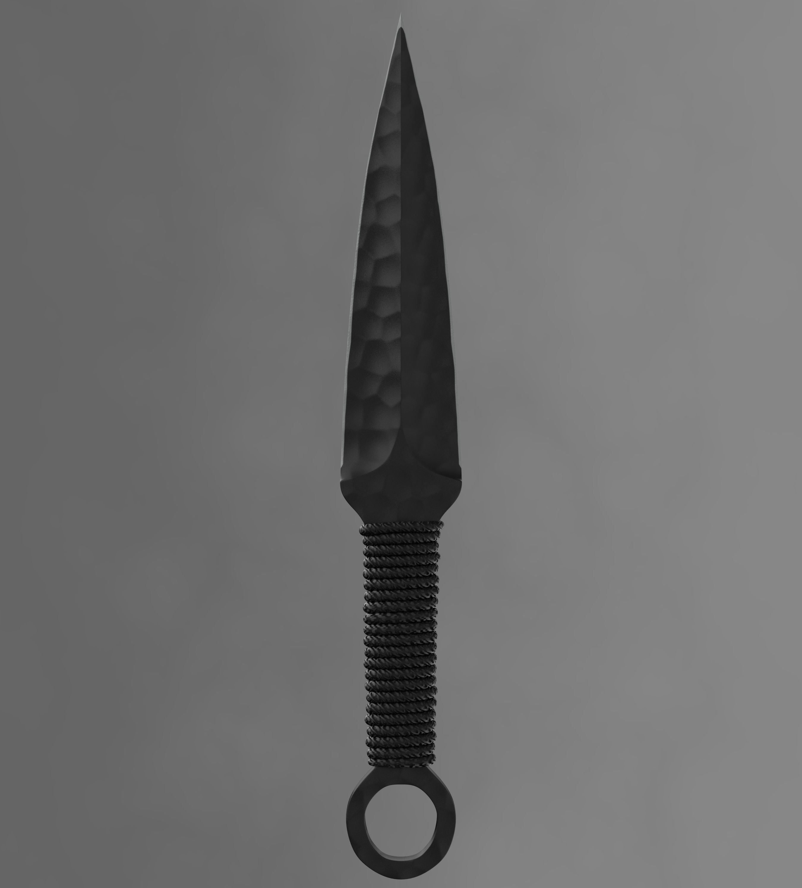 Knife kunai 3D model_8