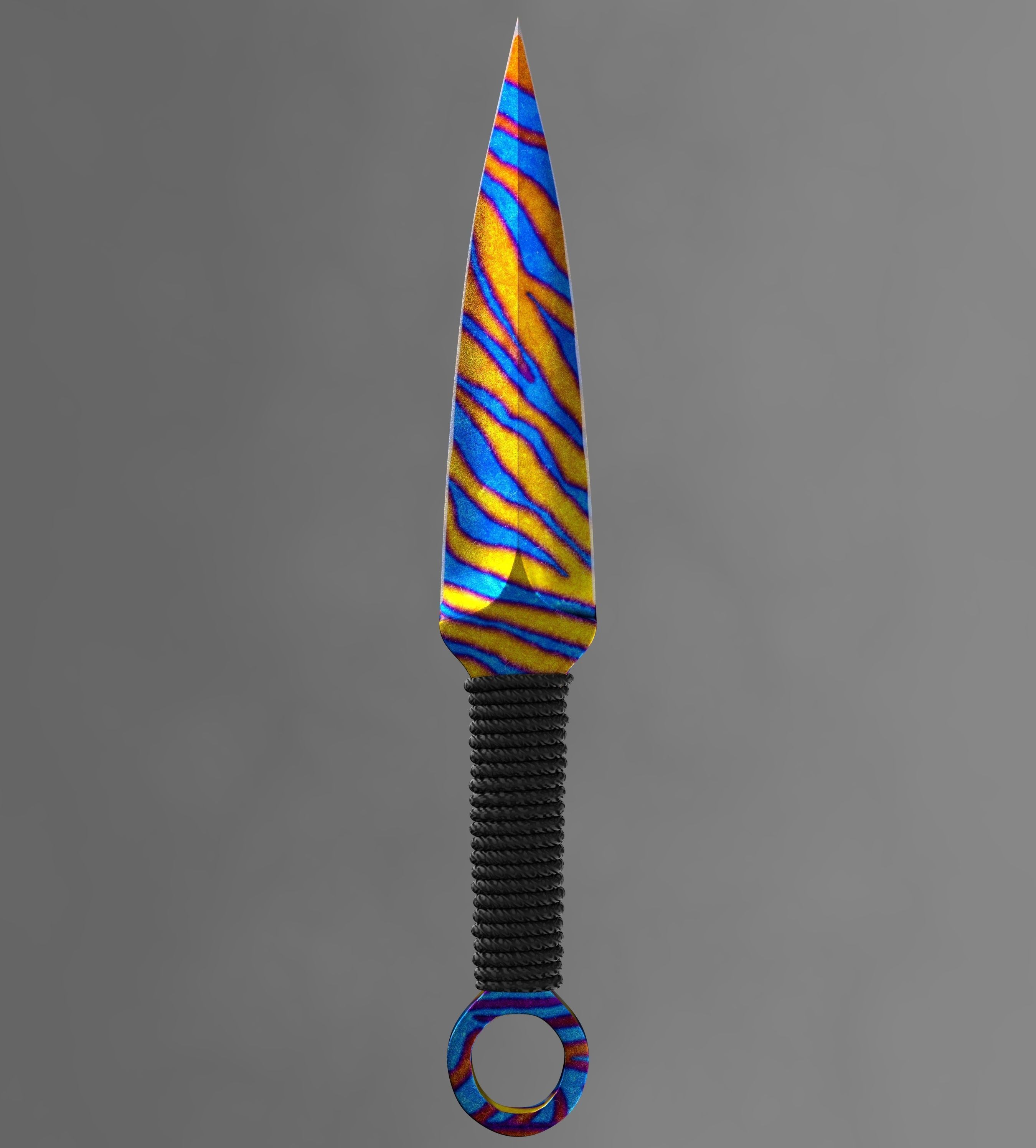 Knife kunai 3D model_6