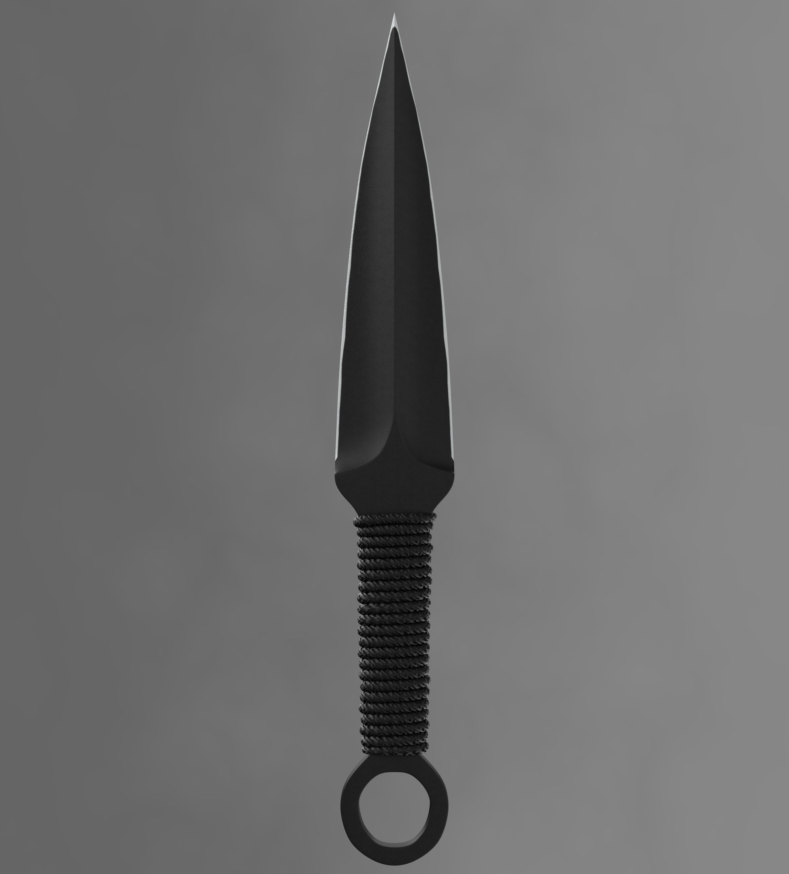 Knife kunai 3D model_3