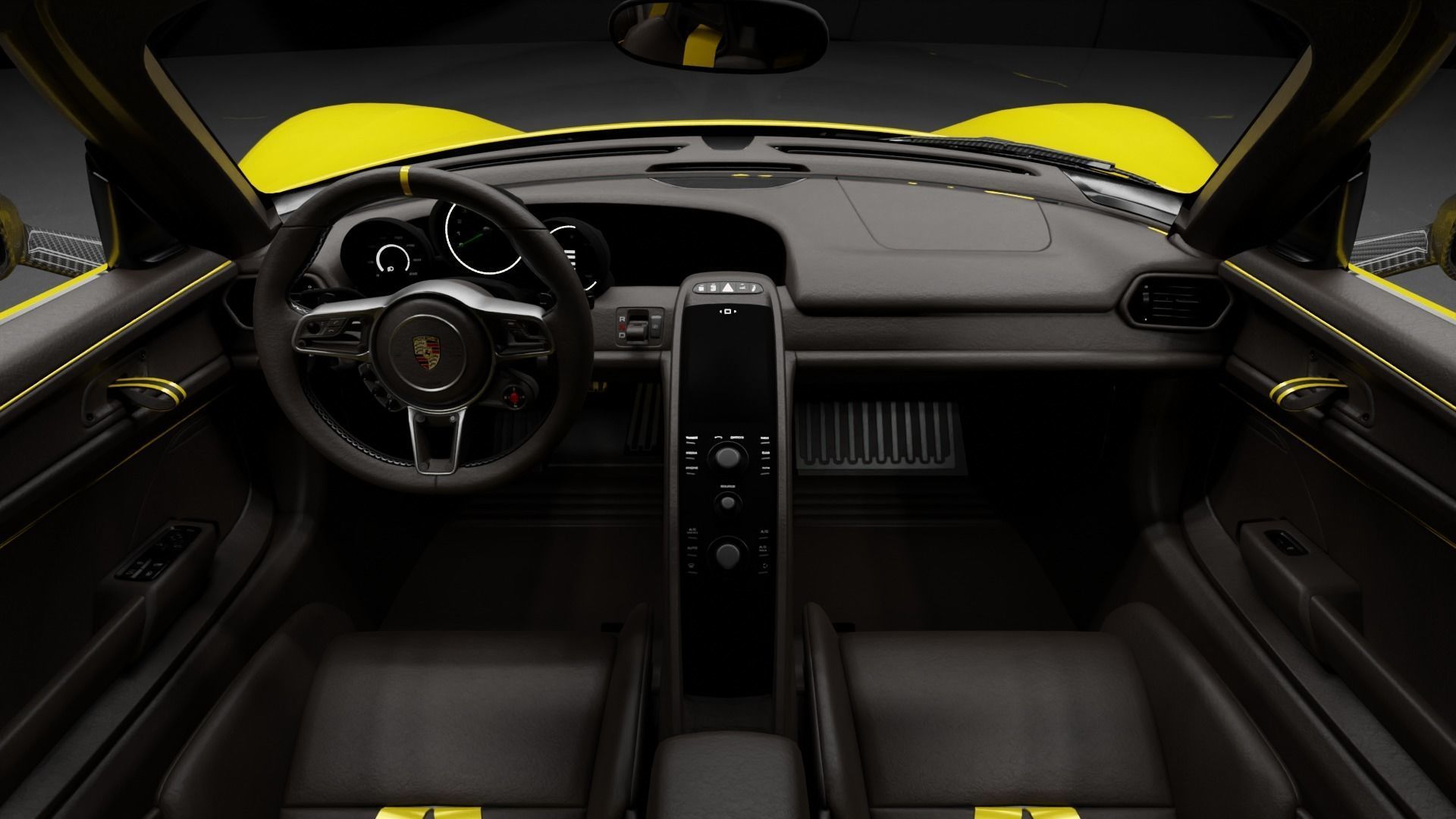 Porsche 918 Spyder 3D model_8