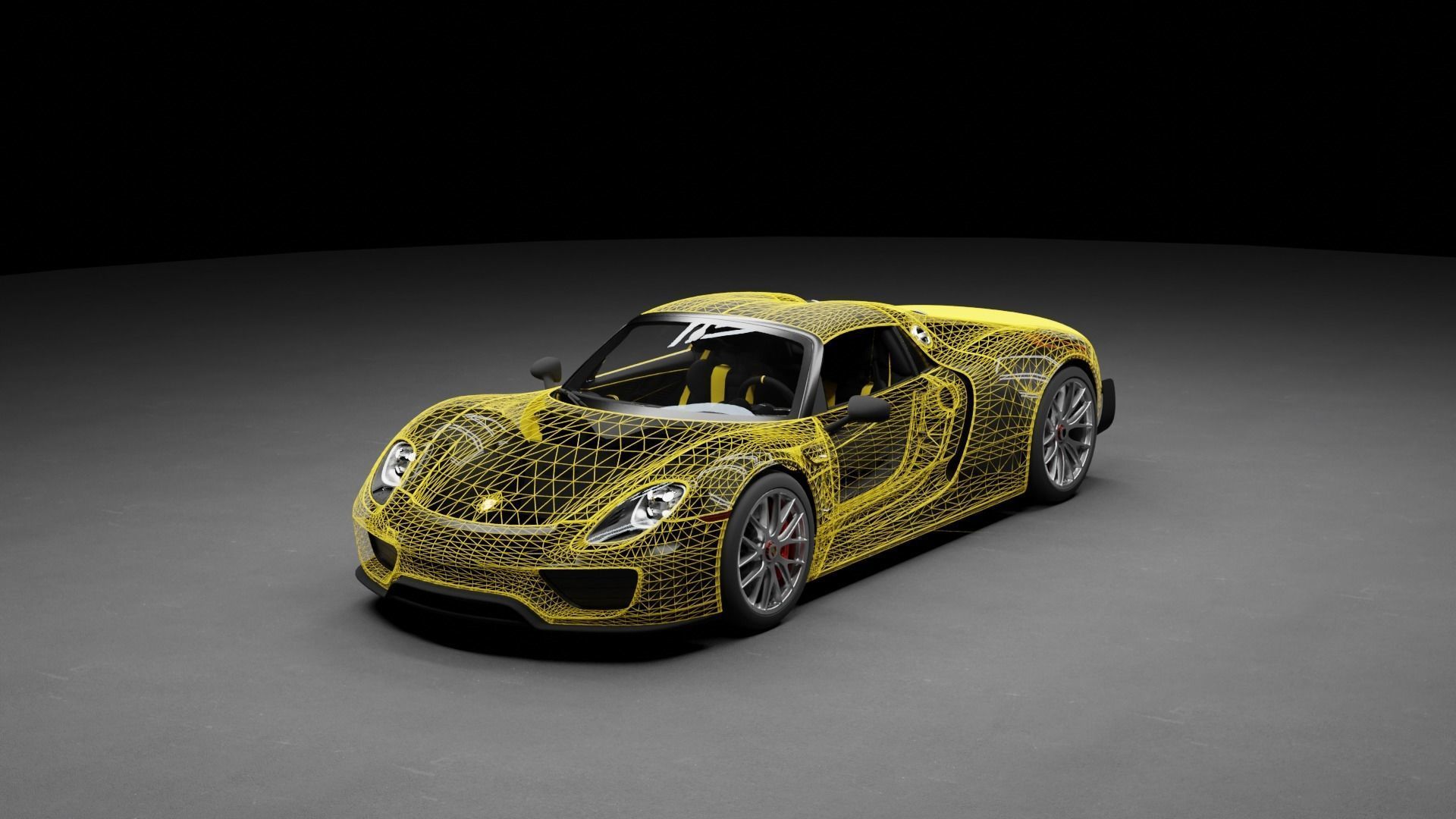 Porsche 918 Spyder 3D model_1