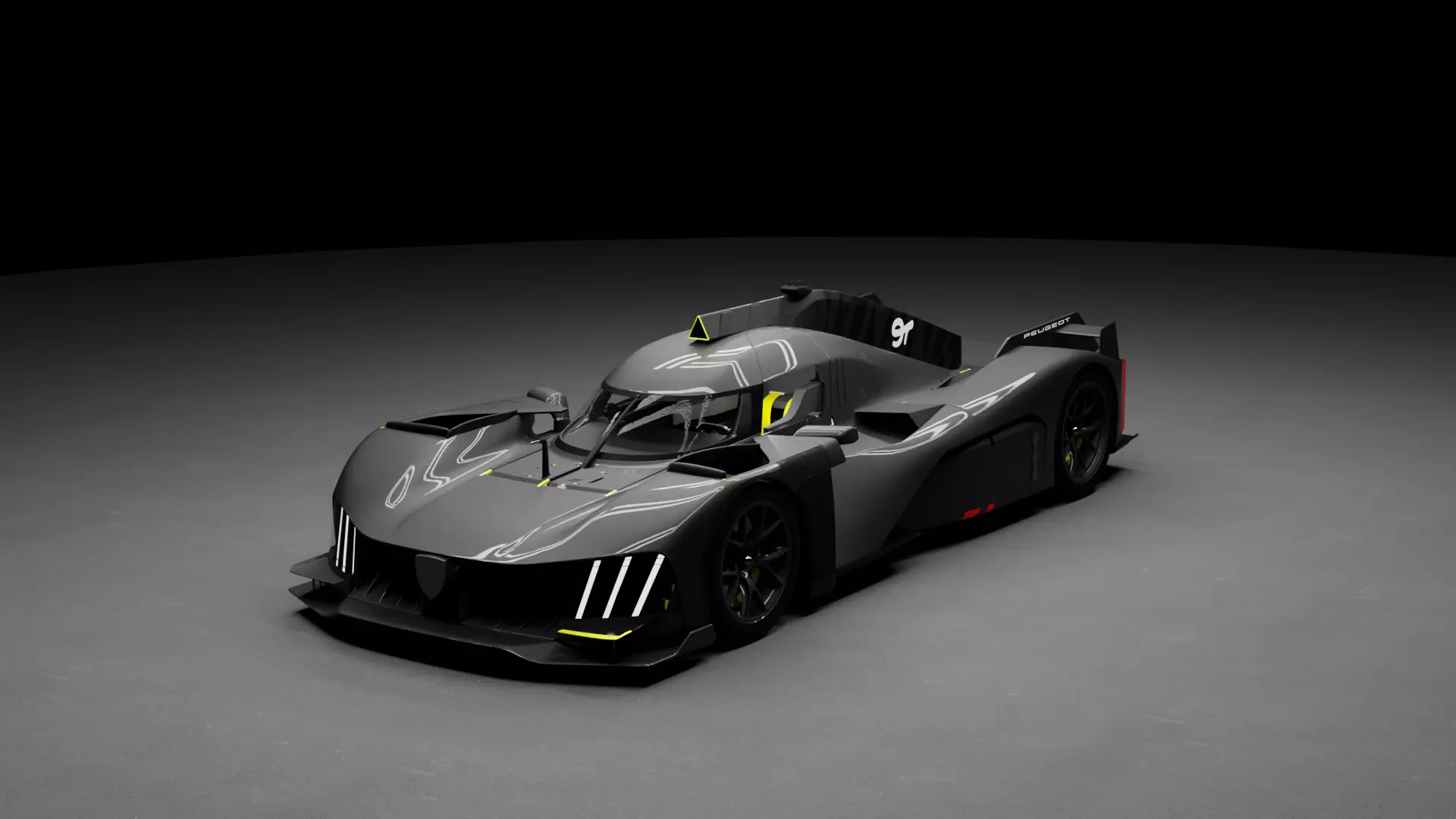 Peugeot 9X8 LeMans 3D model