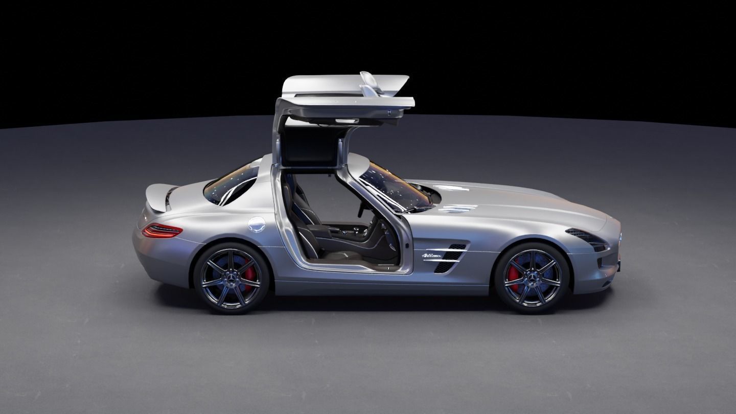 Mercedes SLS AMG 3D model_3