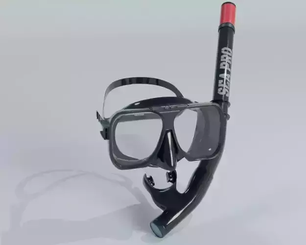 Scuba Goggles And Snorkel