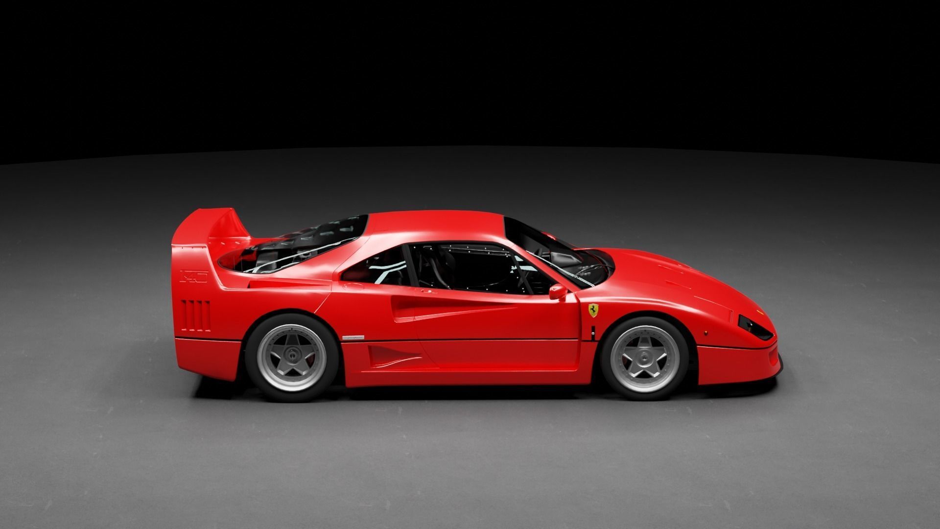 Ferrari F40 3D model_8