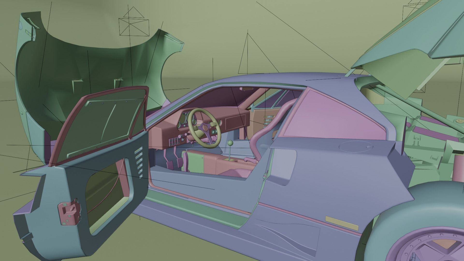 Ferrari F40 3D model_30