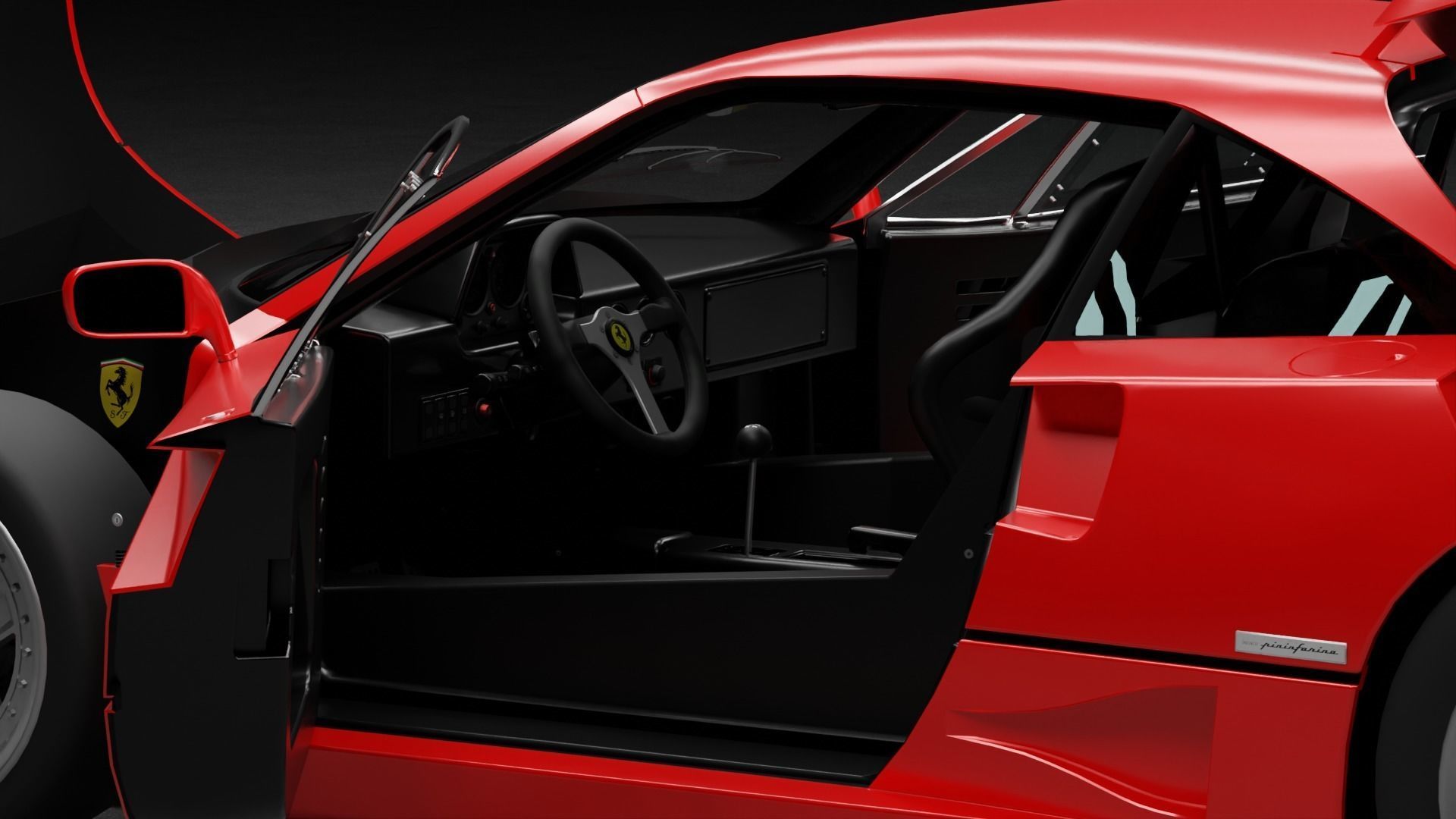 Ferrari F40 3D model_6