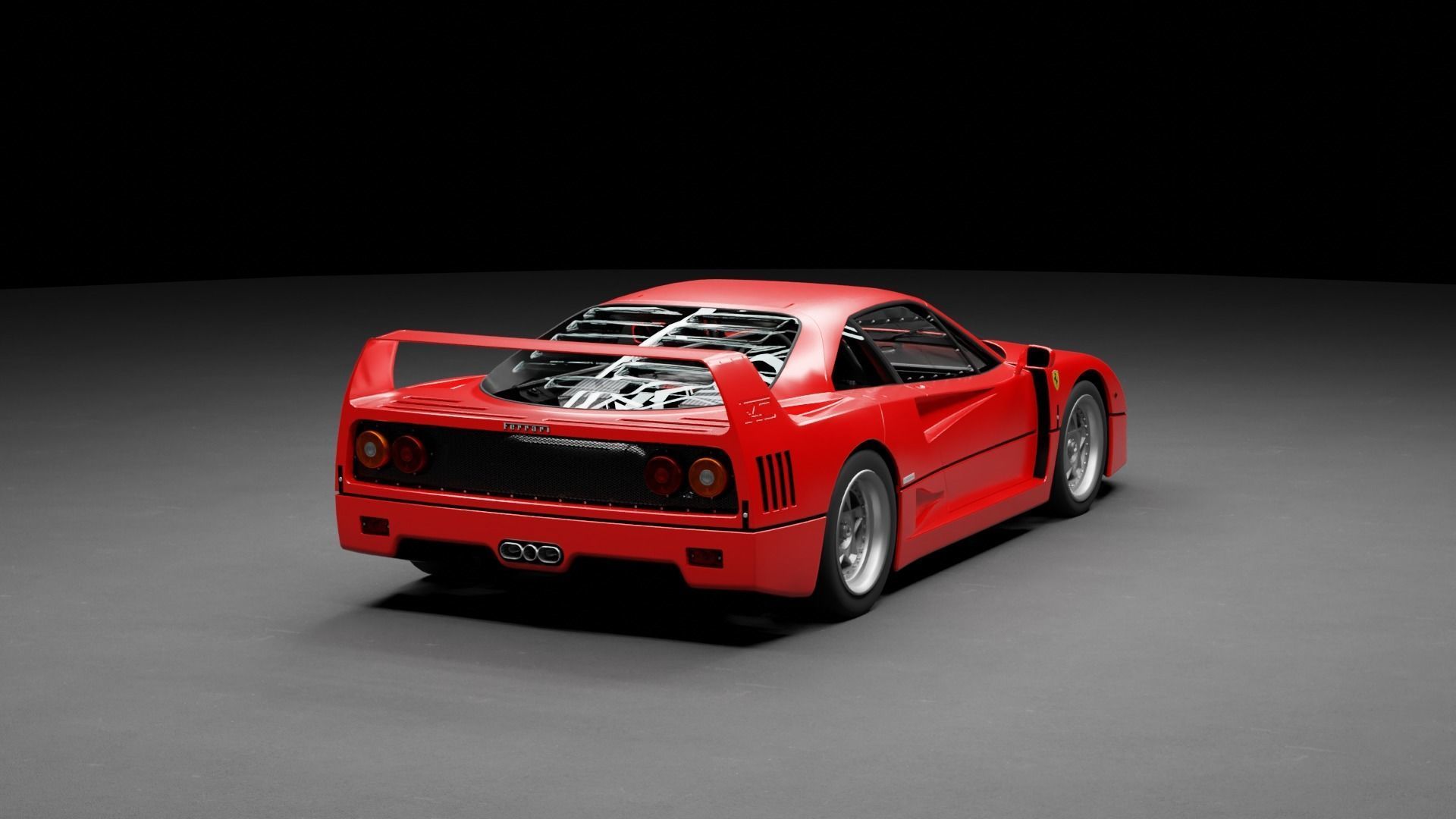 Ferrari F40 3D model_12