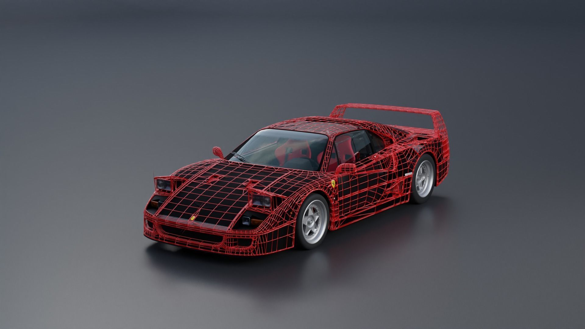Ferrari F40 3D model_2