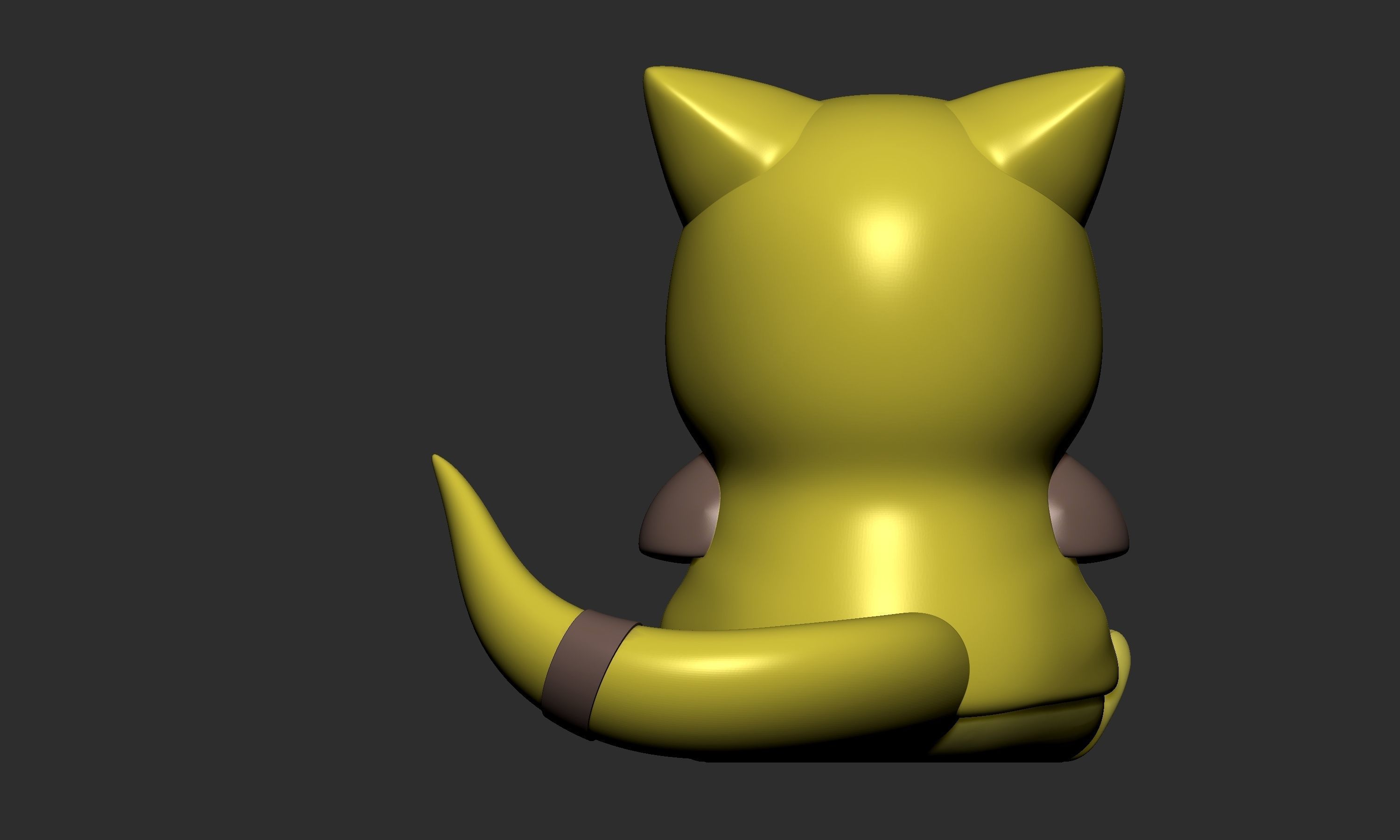 Pokemon - Pikachu Abra Kadabra and Alakazam Cosplay 3D print model_4