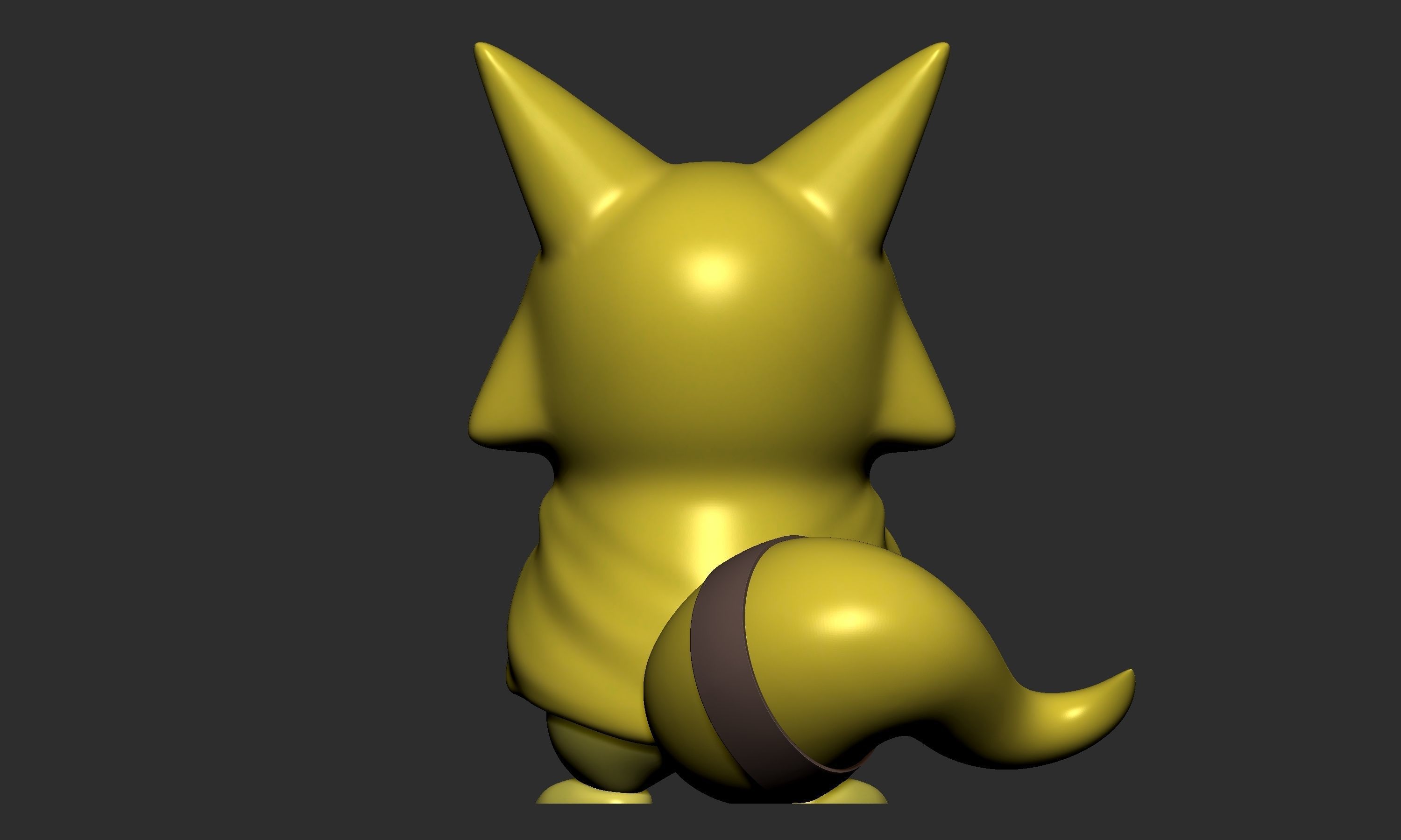 Pokemon - Pikachu Abra Kadabra and Alakazam Cosplay 3D print model_7