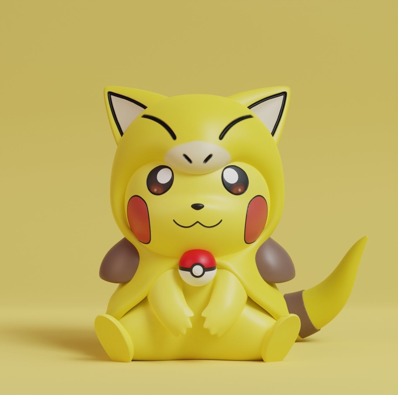 Pokemon - Pikachu Abra Kadabra and Alakazam Cosplay 3D print model_1