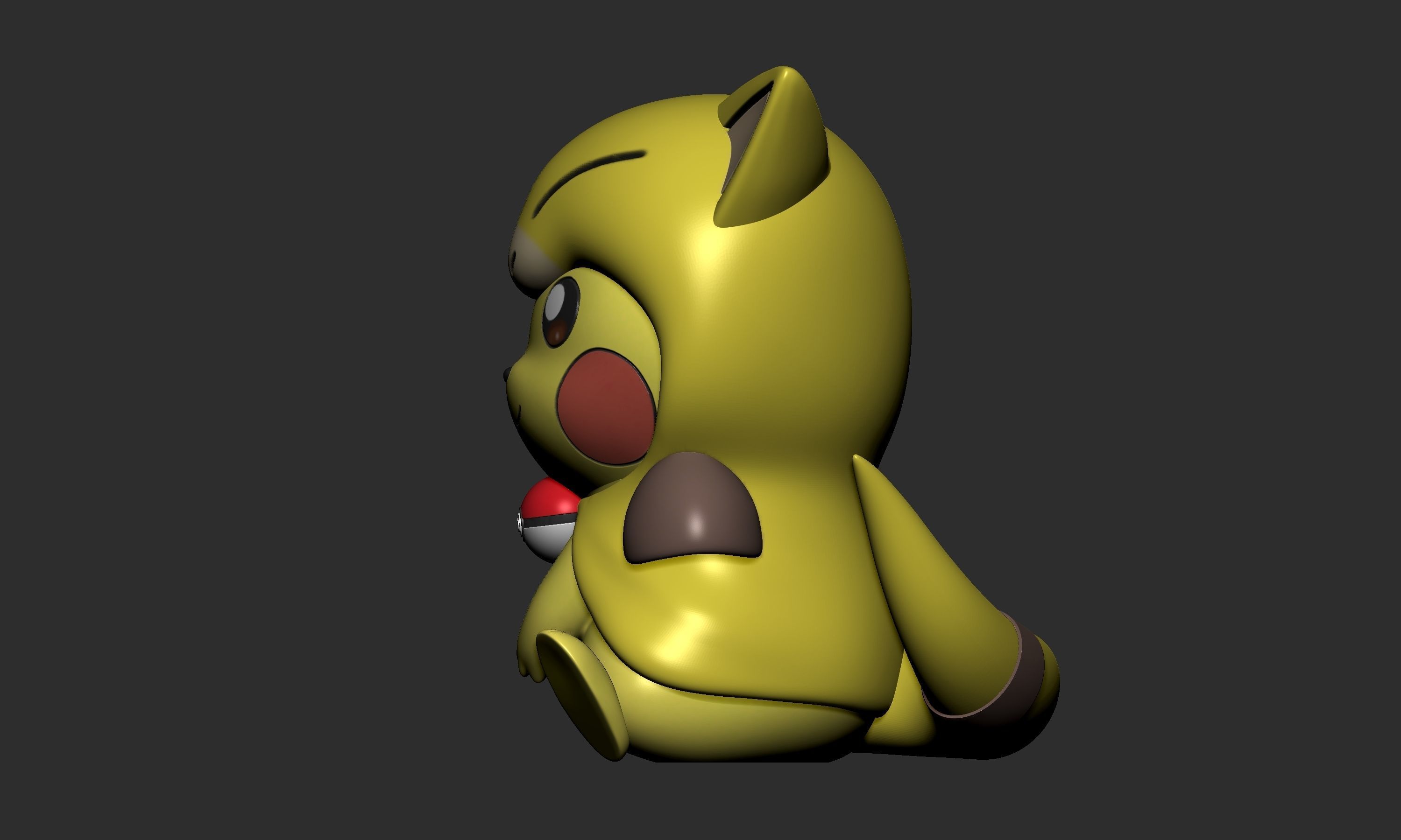 Pokemon - Pikachu Abra Kadabra and Alakazam Cosplay 3D print model_3