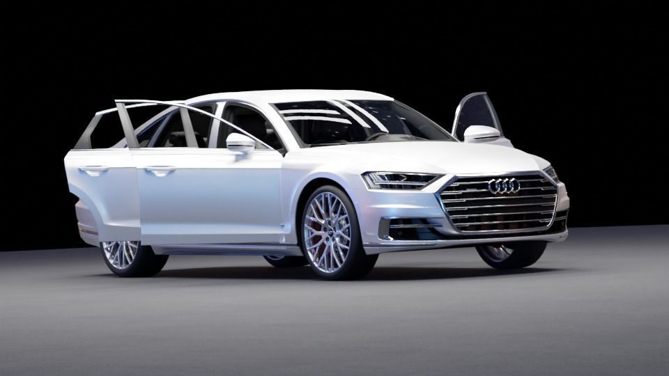 Audi A8 3D model_8