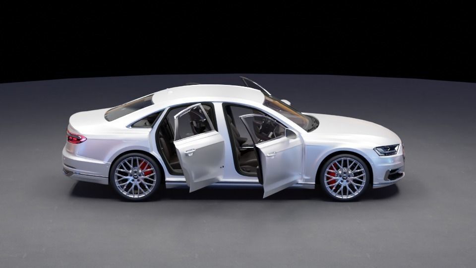 Audi A8 3D model_4