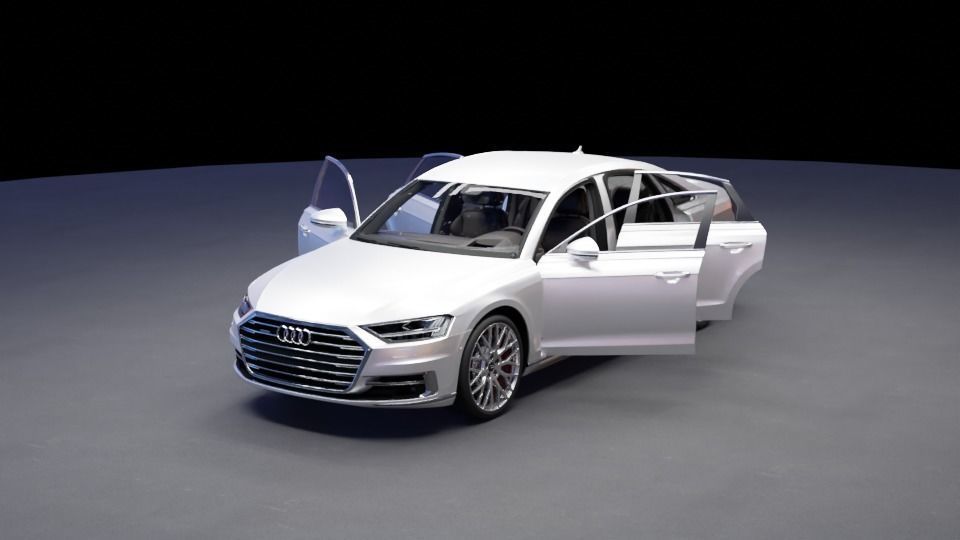 Audi A8 3D model_15