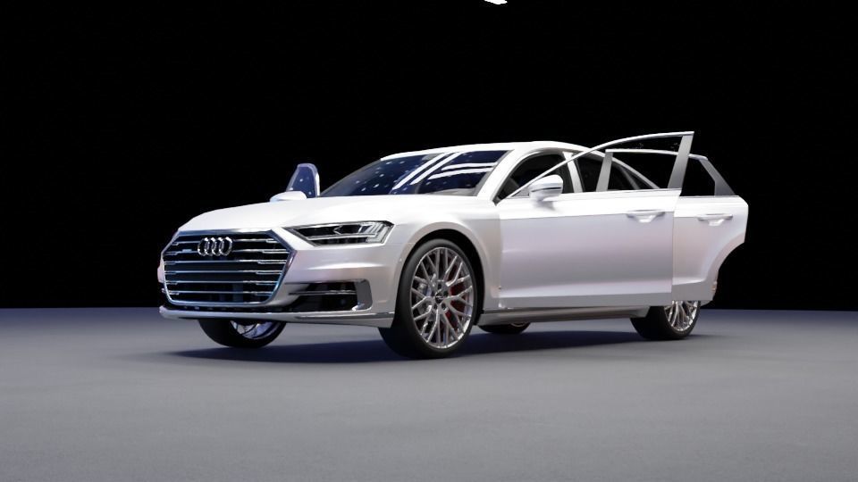 Audi A8 3D model_12
