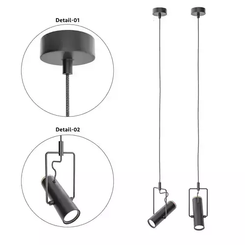 Modern Pendant Light 3D model