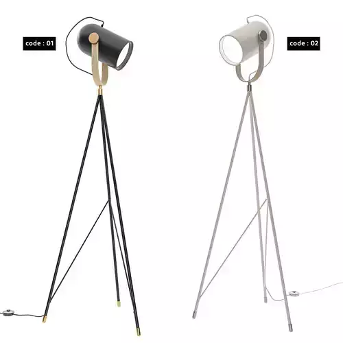 Carronade Floor Lamp 3D model