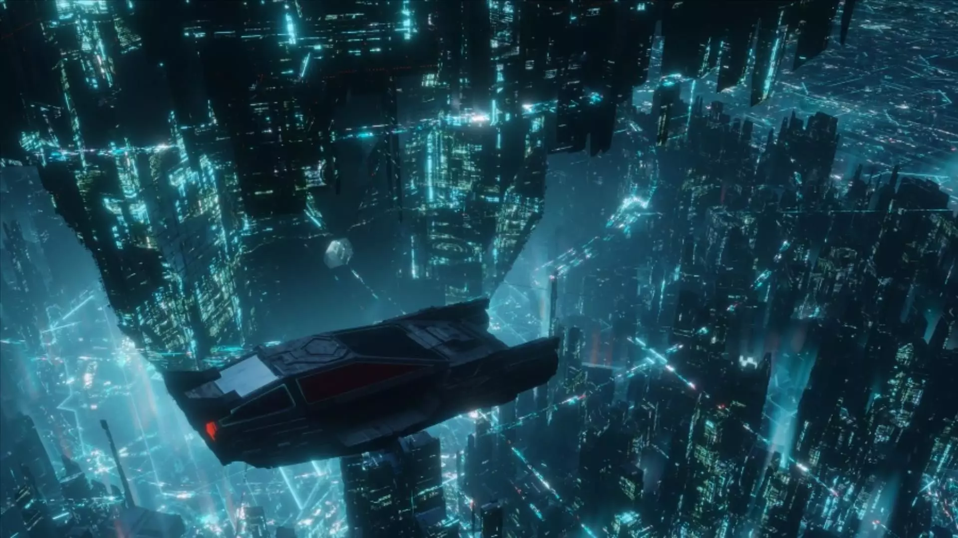 blender eevee realtime scifi city 3D model_0