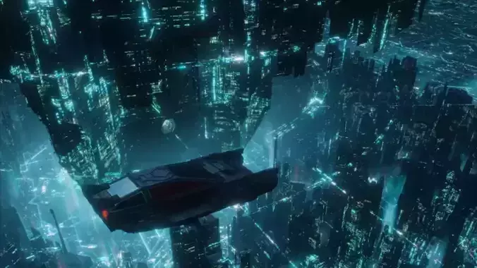 blender eevee realtime scifi city