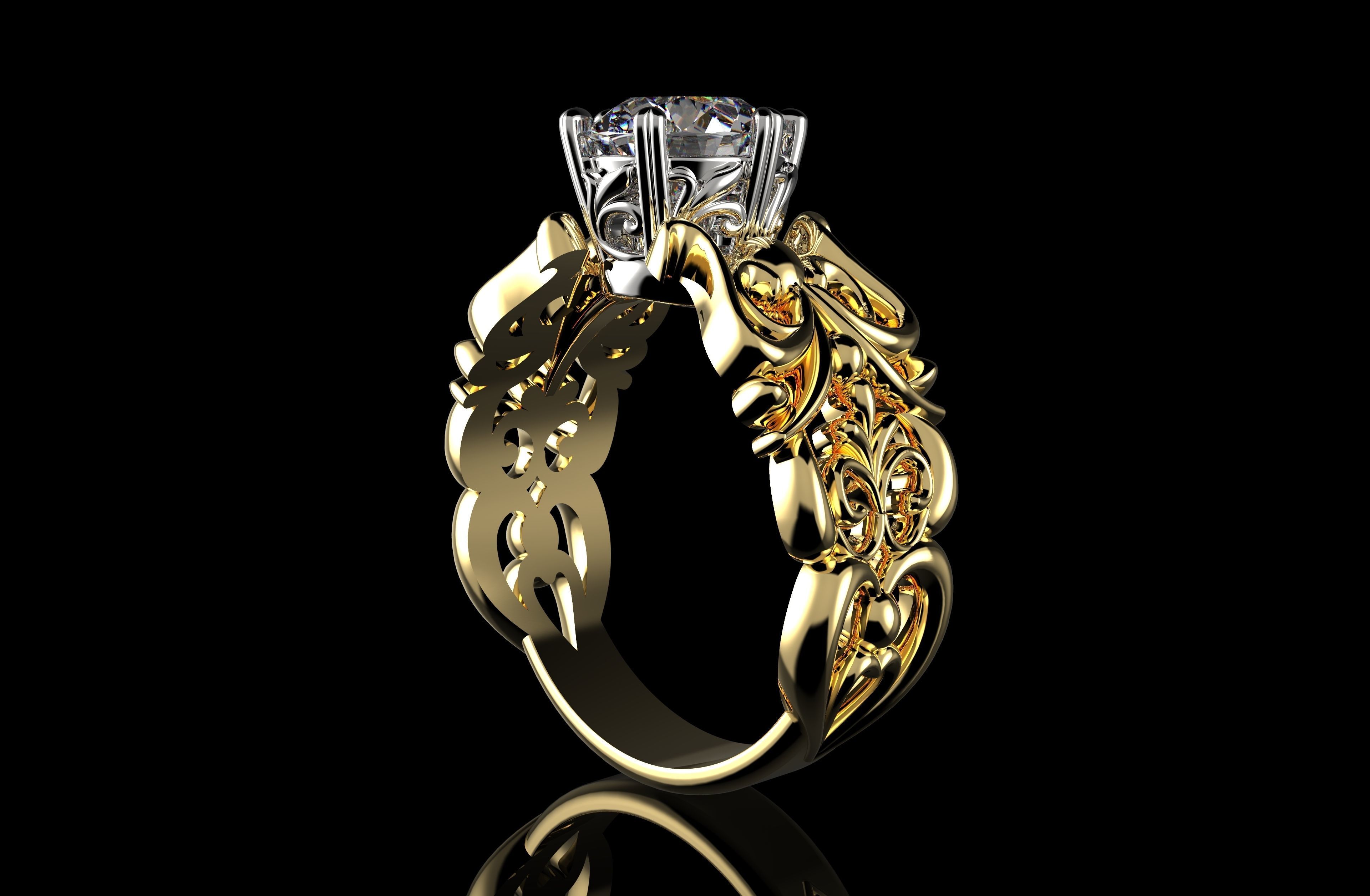 Gold N1019 3D print model_3