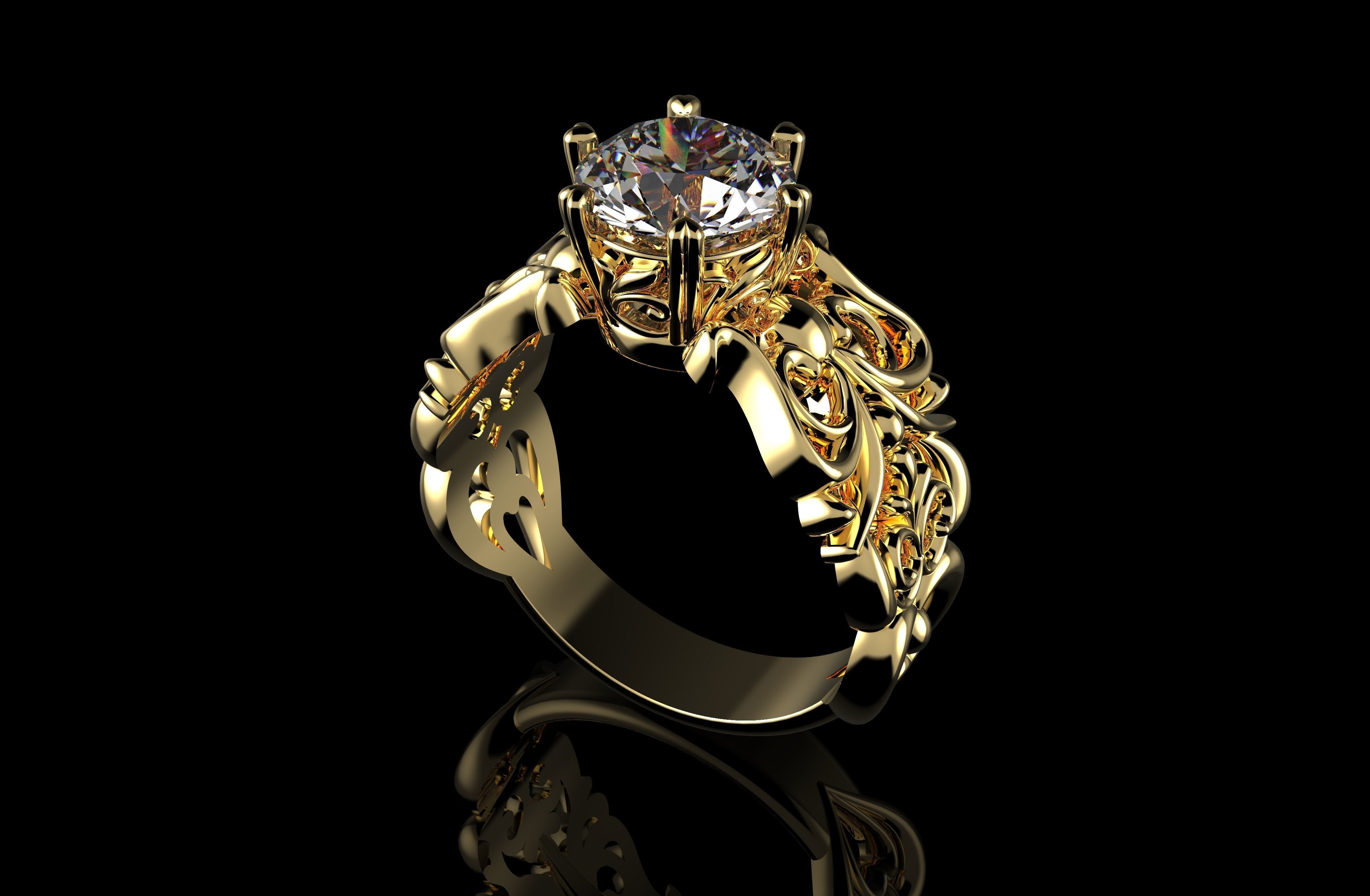 Gold N1019 3D print model_6