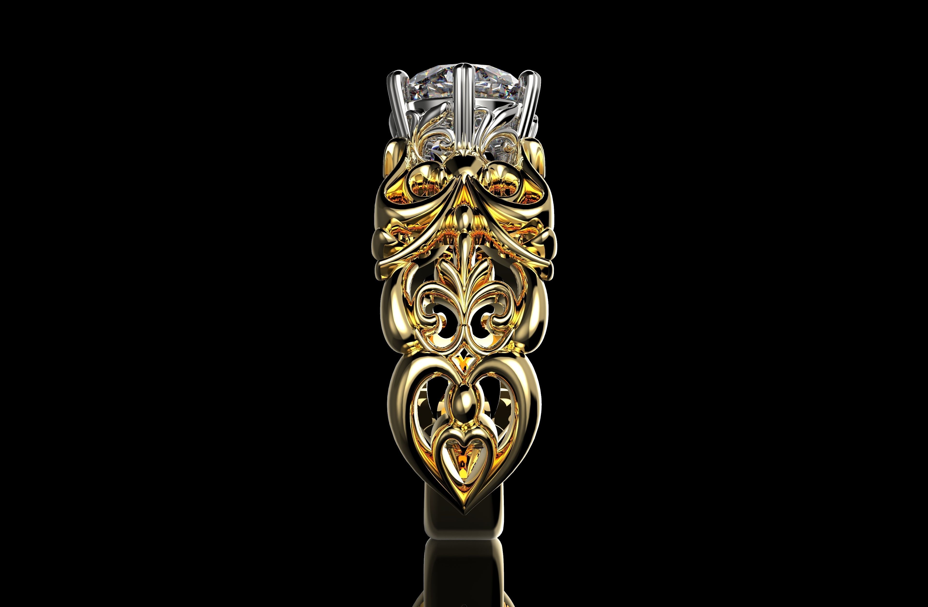 Gold N1019 3D print model_4