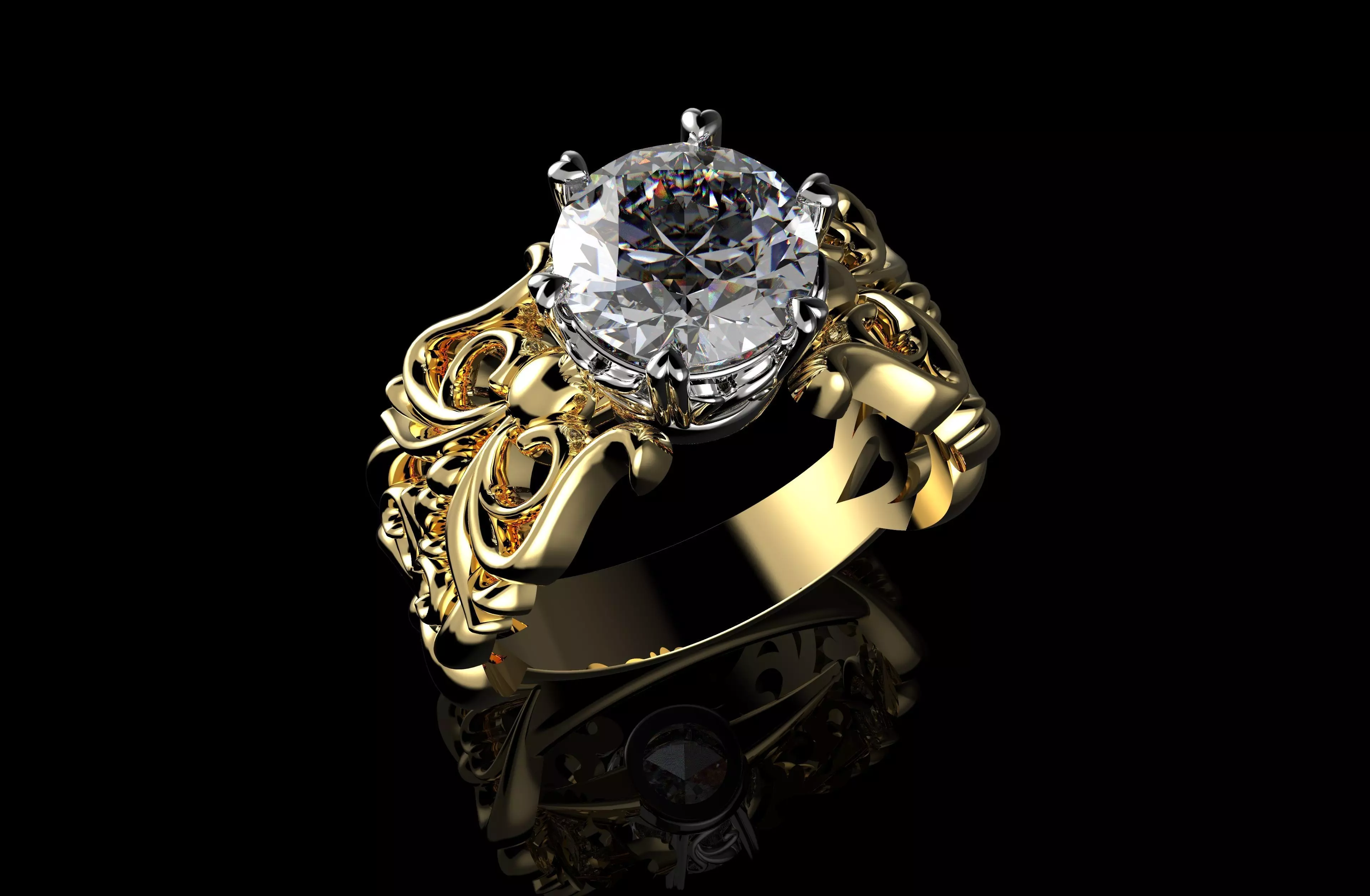 Gold N1019 3D print model_0