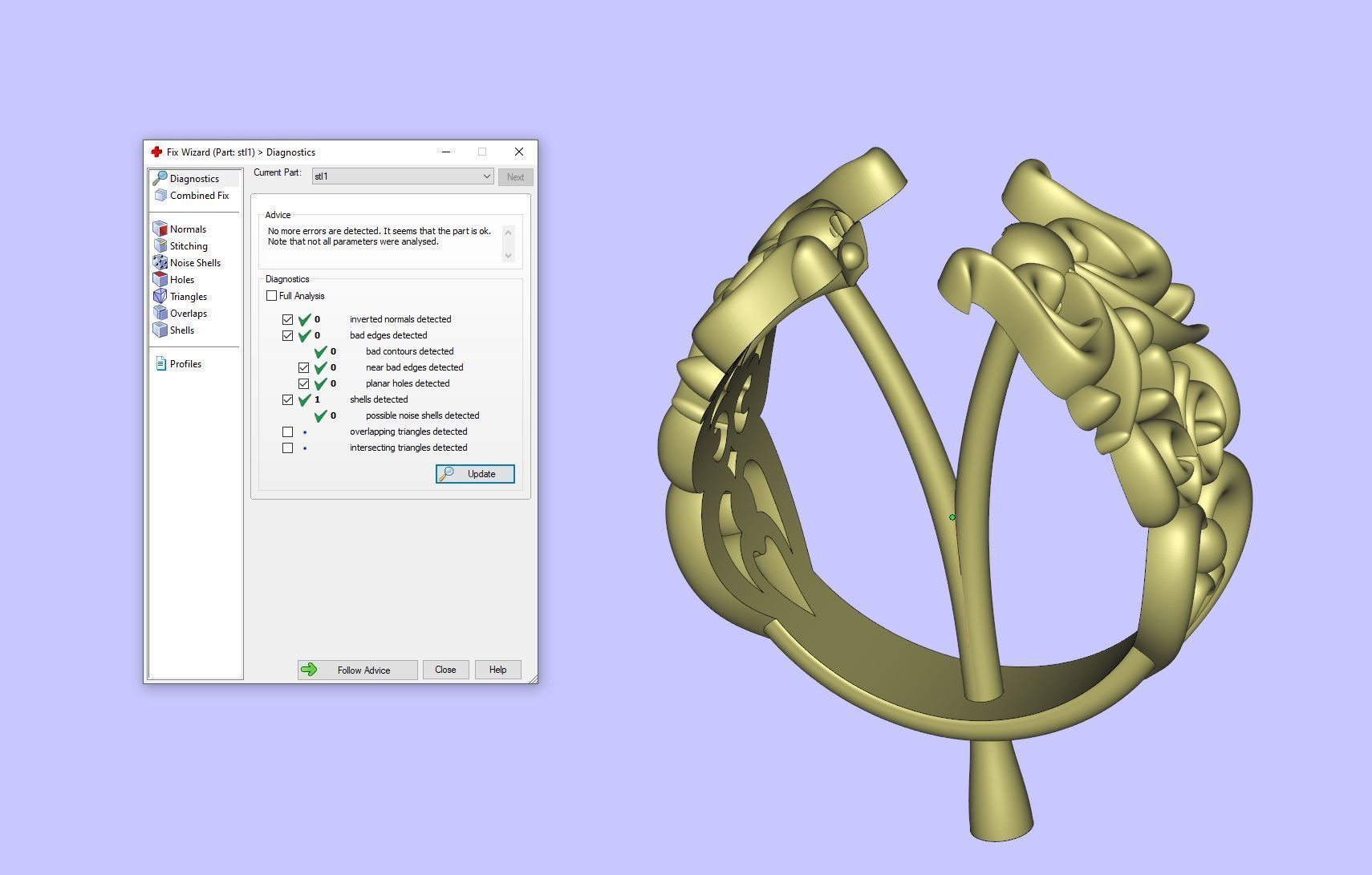 Gold N1019 3D print model_9