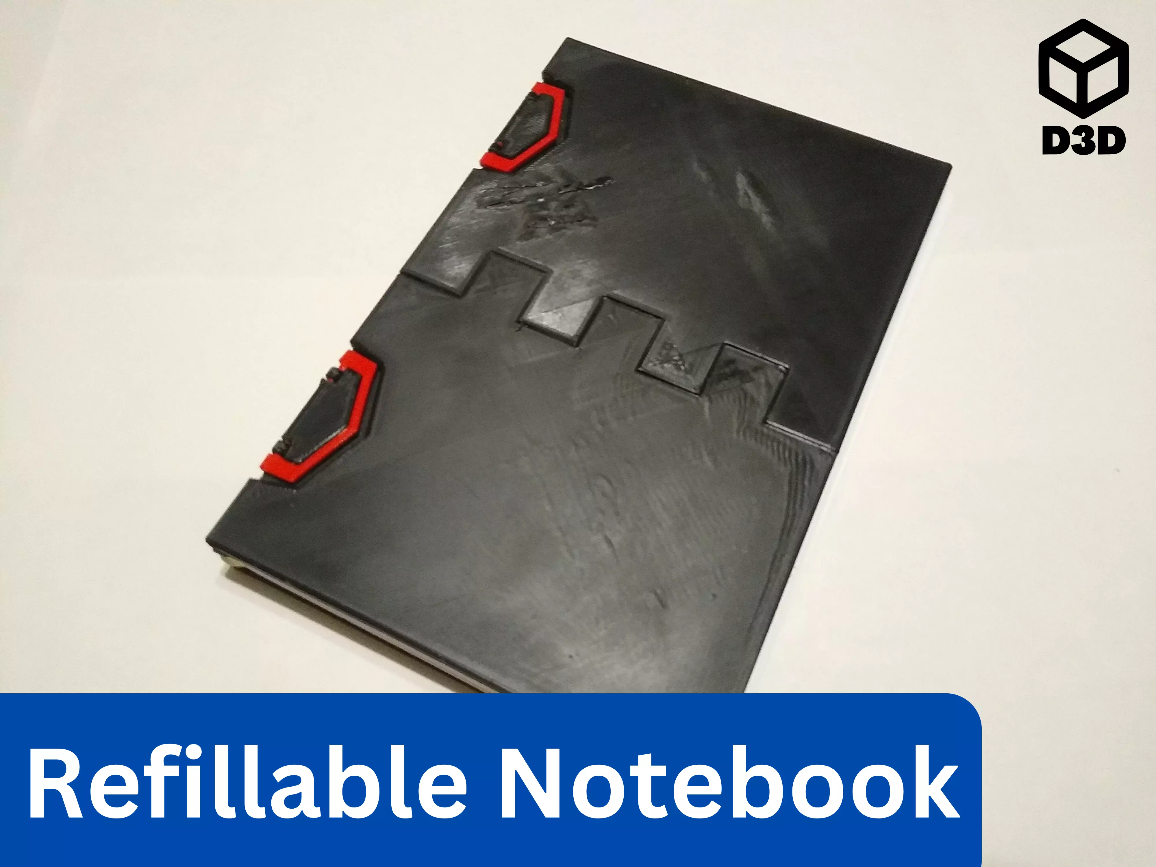 Refillable Notebook 3D print model_0
