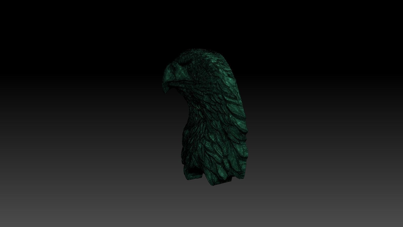 3D model RELIEF HEAD EAGLE  3D print model_29