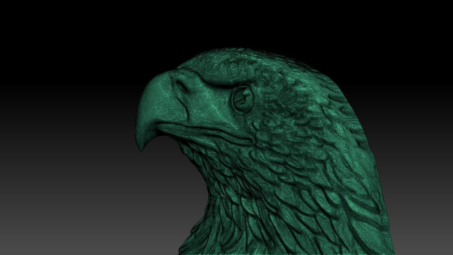 3D model RELIEF HEAD EAGLE  3D print model_32