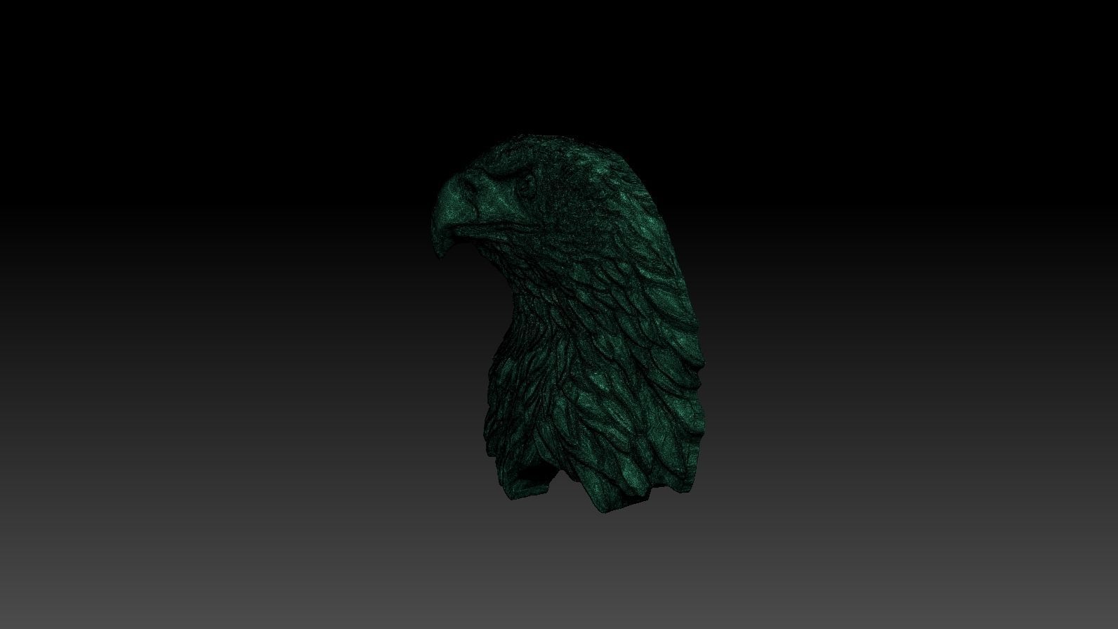 3D model RELIEF HEAD EAGLE  3D print model_28