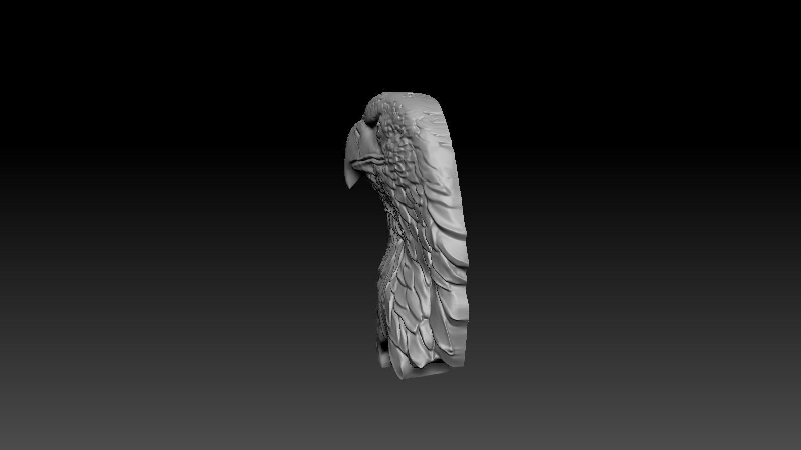 3D model RELIEF HEAD EAGLE  3D print model_5