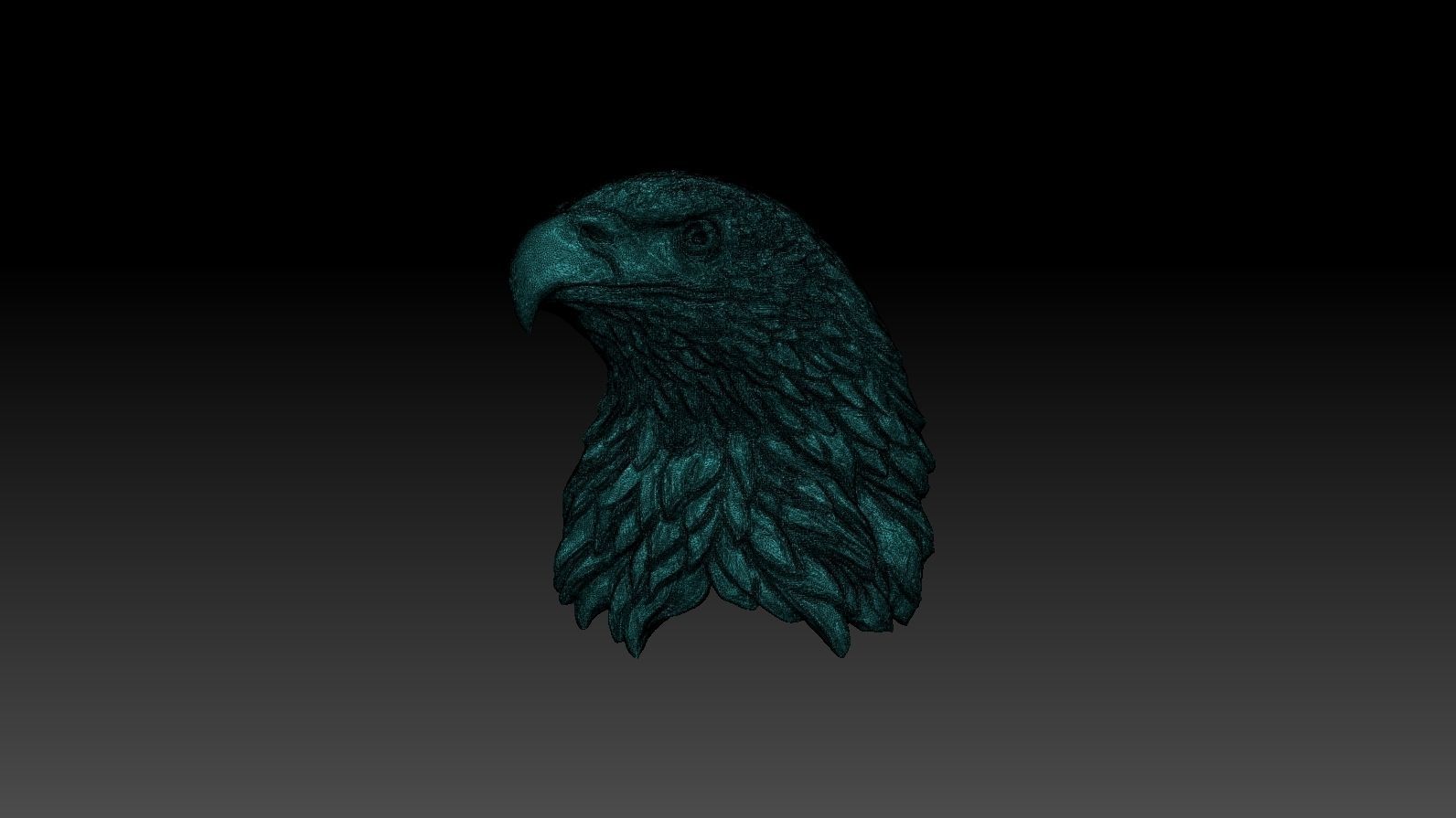 3D model RELIEF HEAD EAGLE  3D print model_24