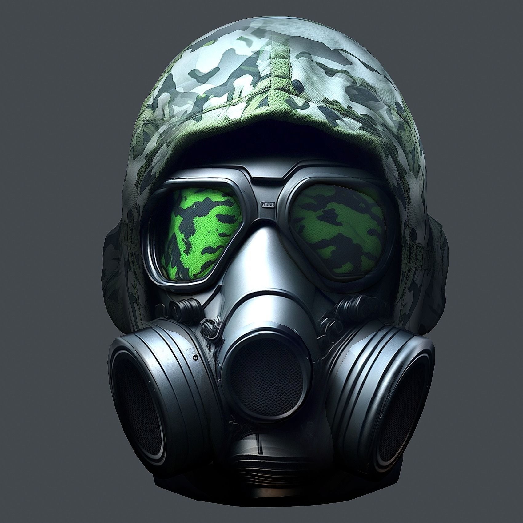 Helmet 3d model military combat Military Low-poly Low-poly 3D model_12