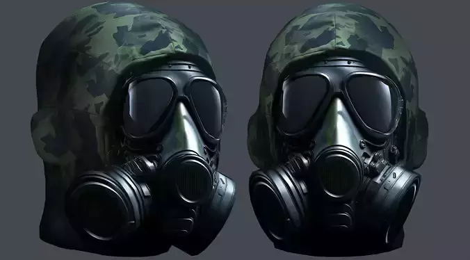 Helmet 3d model military combat Military Low-poly 