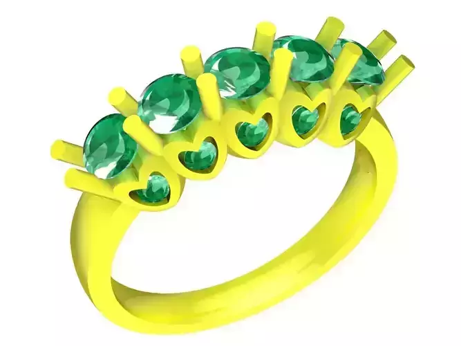 5201 simple fashion diamond ring for lady