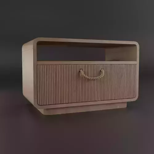 Wooden Rectangular Bedside Table