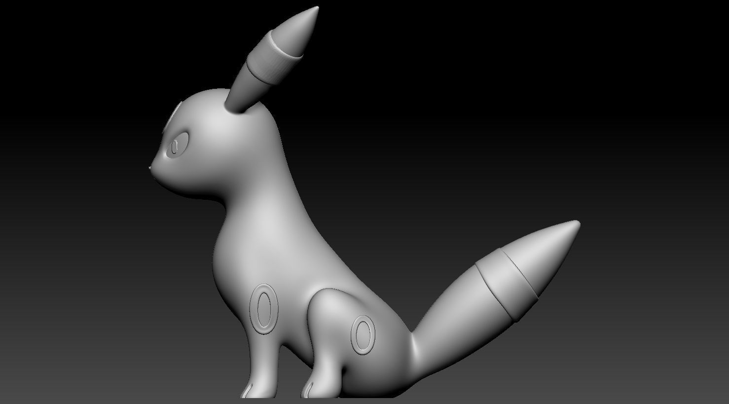 Umbreon 3D print model_6