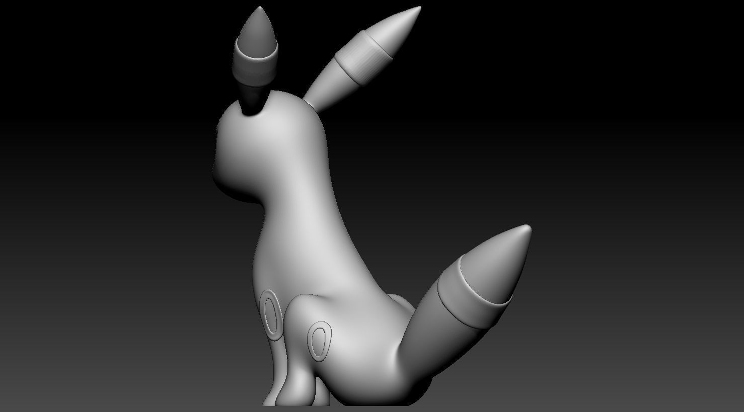 Umbreon 3D print model_8