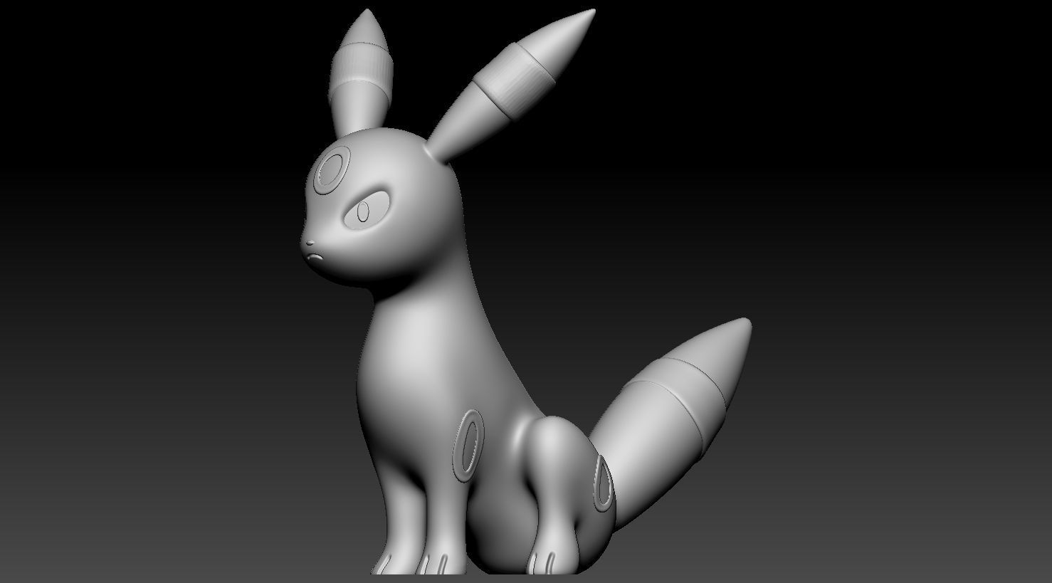 Umbreon 3D print model_4