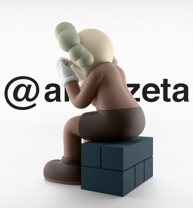 Kaws Passing Through Textured Low-poly 3D model_13