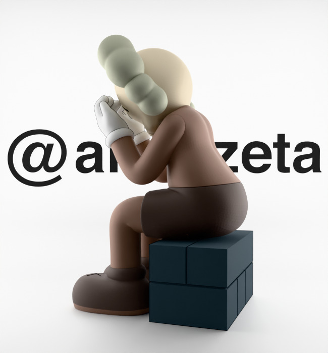 Kaws Passing Through Textured Low-poly 3D model_12