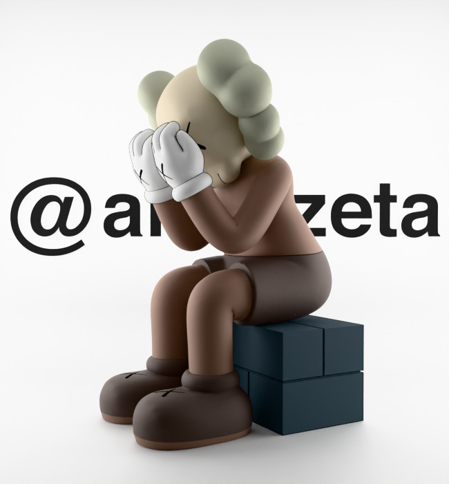 Kaws Passing Through Textured Low-poly 3D model_7