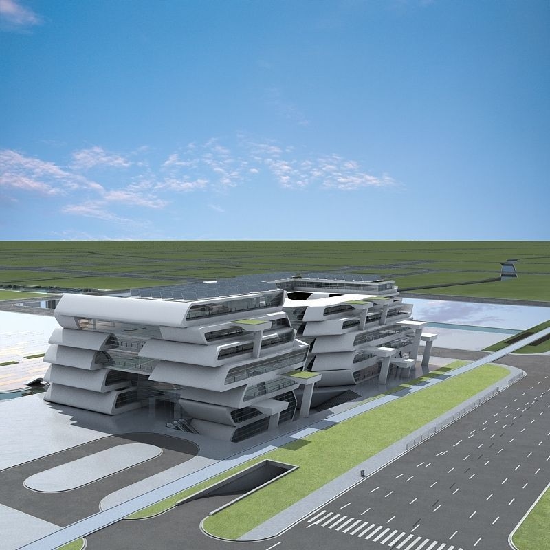 Cityscape 2 3D model_7