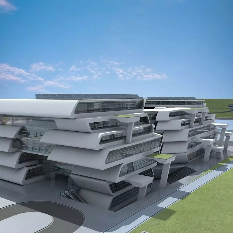 Cityscape 2 3D model_0