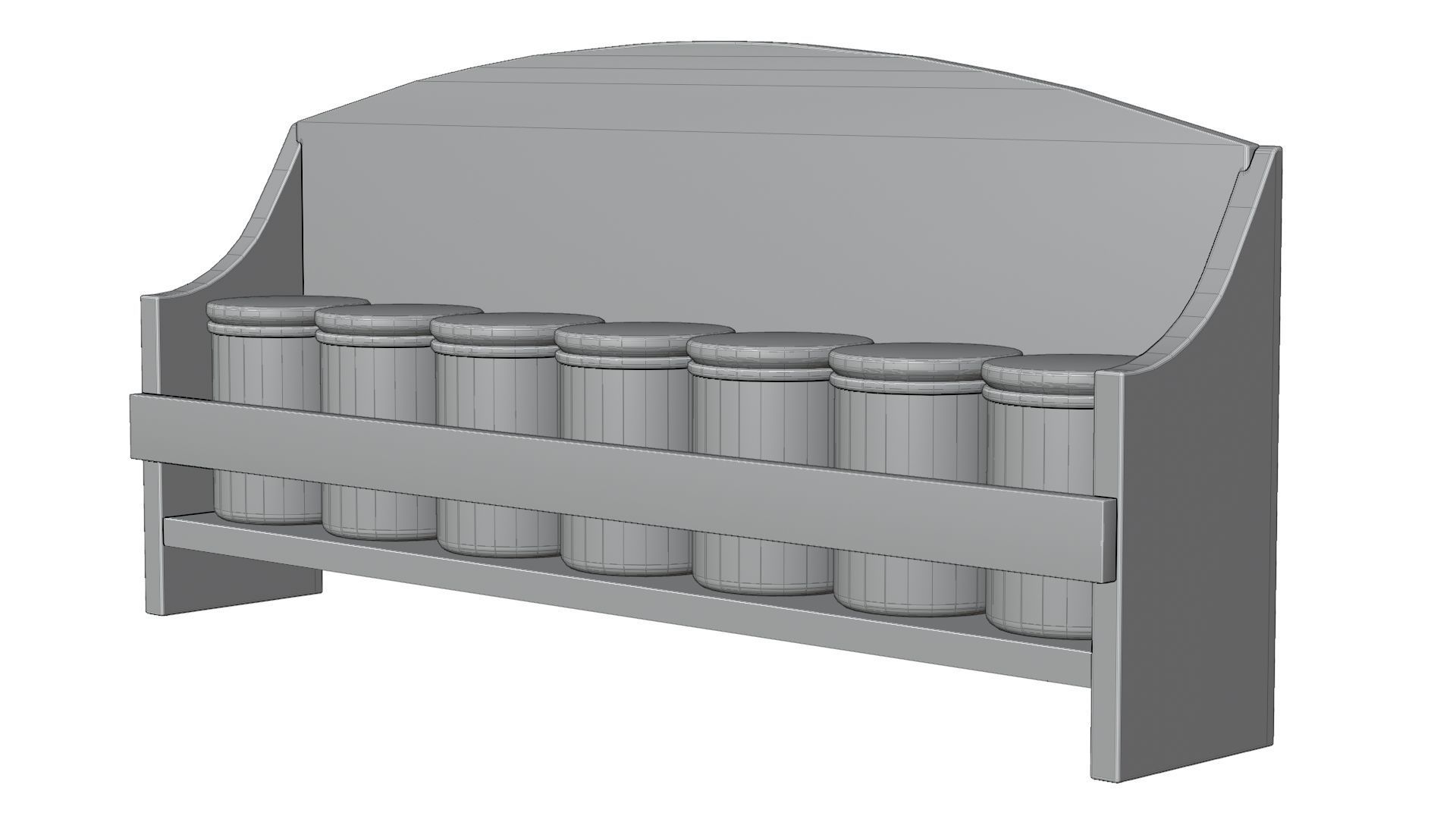 Spice Rack Shelf 3D model 3D model_8